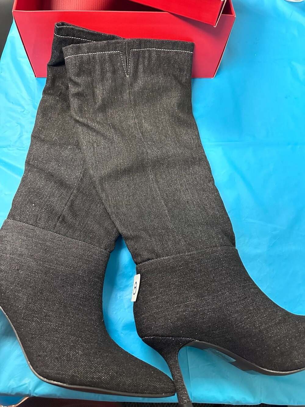 True Religion Tr-Cookie-S Size 8 Dark Denim Boots